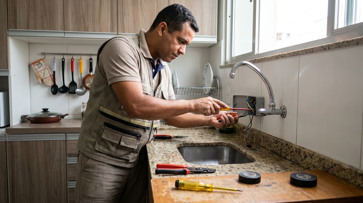 Instalação em Cozinha ou Área Gourmet em Feira de Santana‑BA