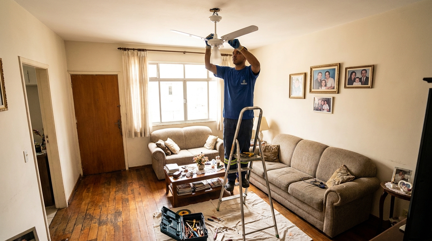 Substituição de Ventilador em Feira de Santana‑BA